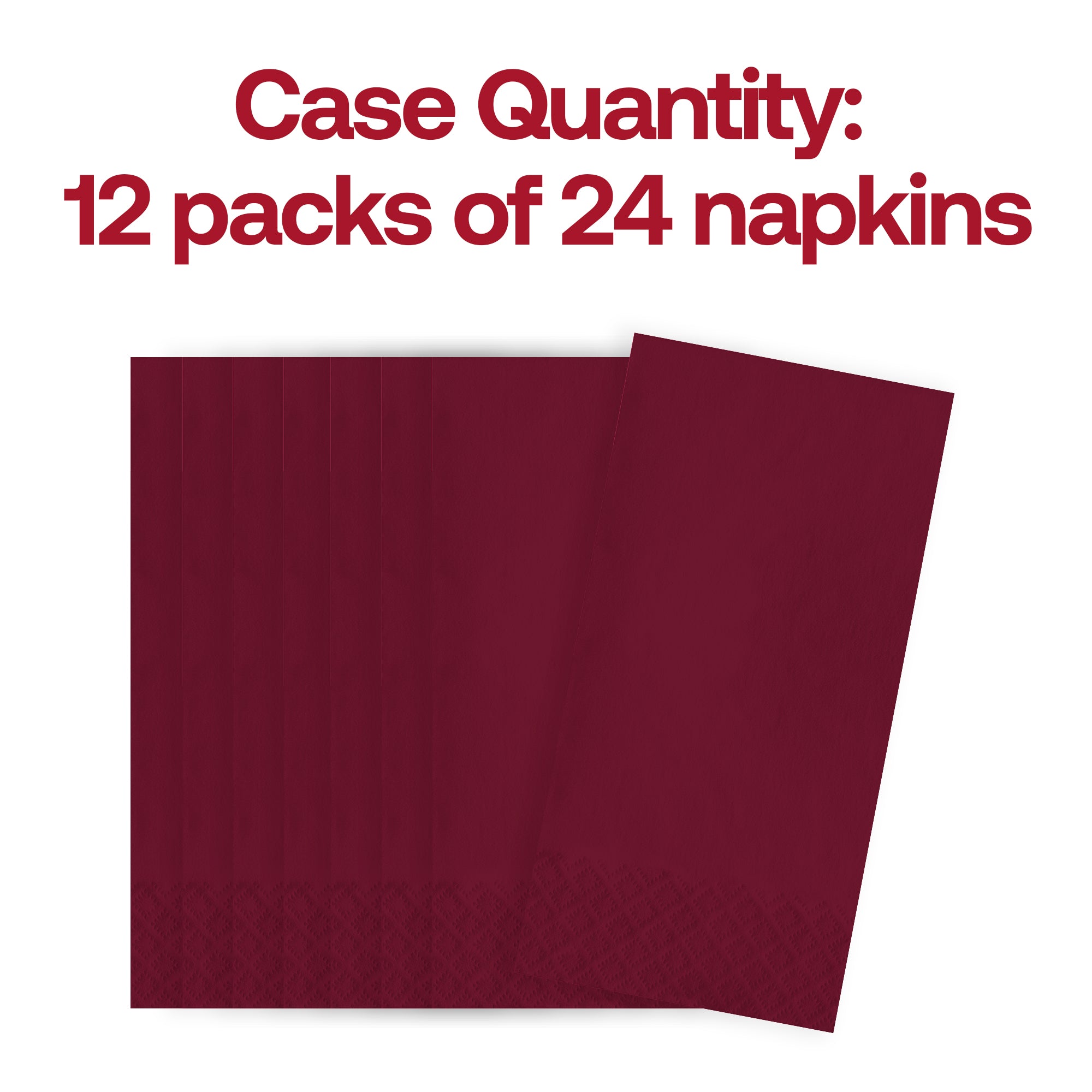 Burgundy Red Paper Dinner Napkins