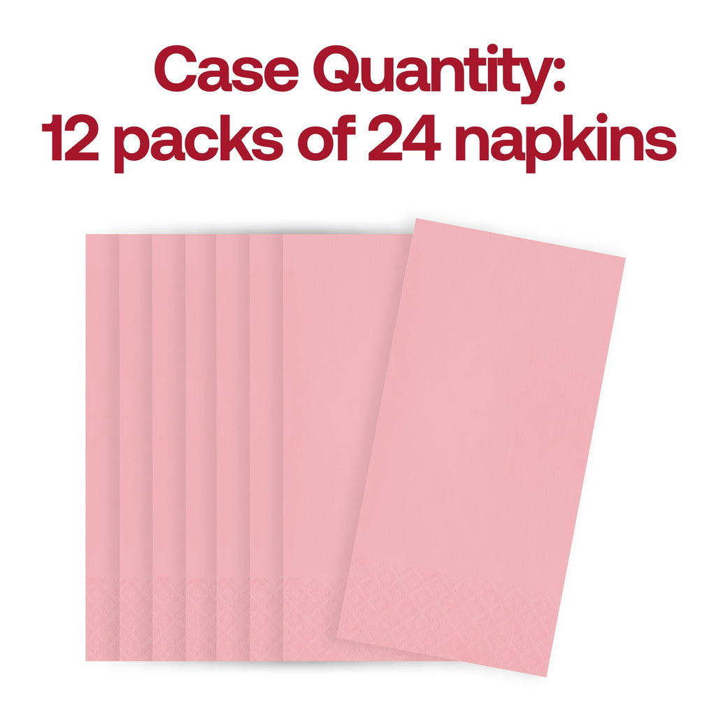 Classic Pink Paper Dinner Napkins