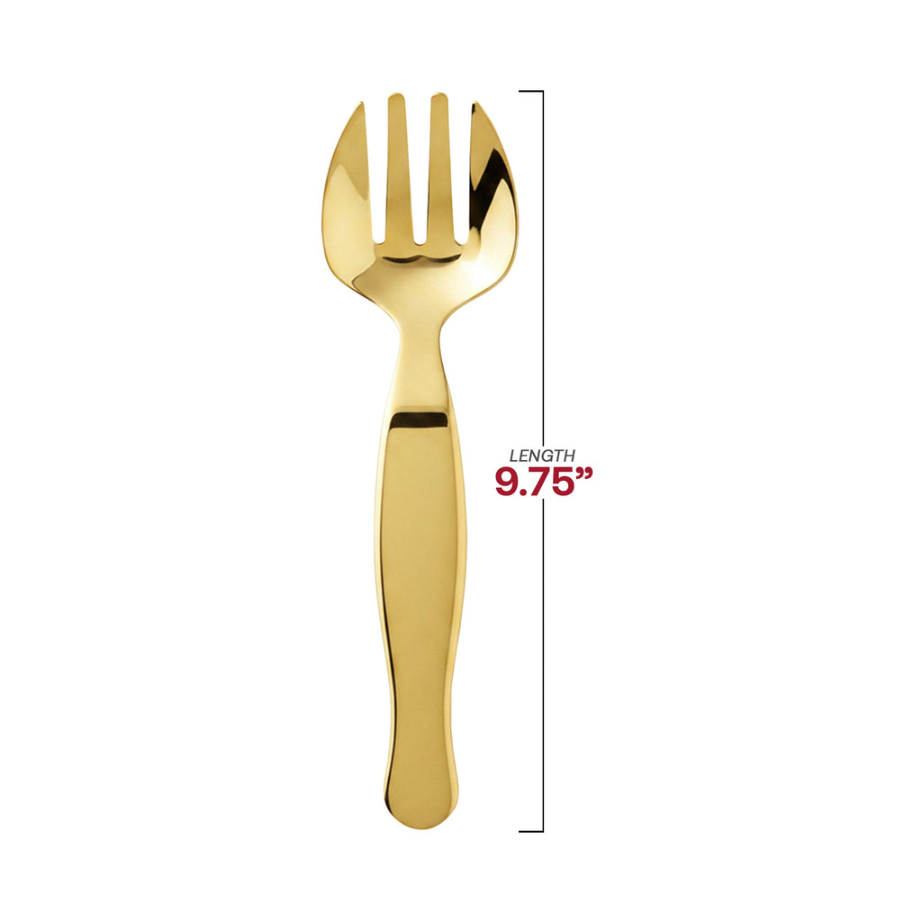 Gold Disposable Plastic Serving Forks