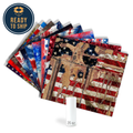 Assorted Ready to Press Sublimation Prints for 20oz Straight Skinny Tumblers (10 Pack) - Patriotic
