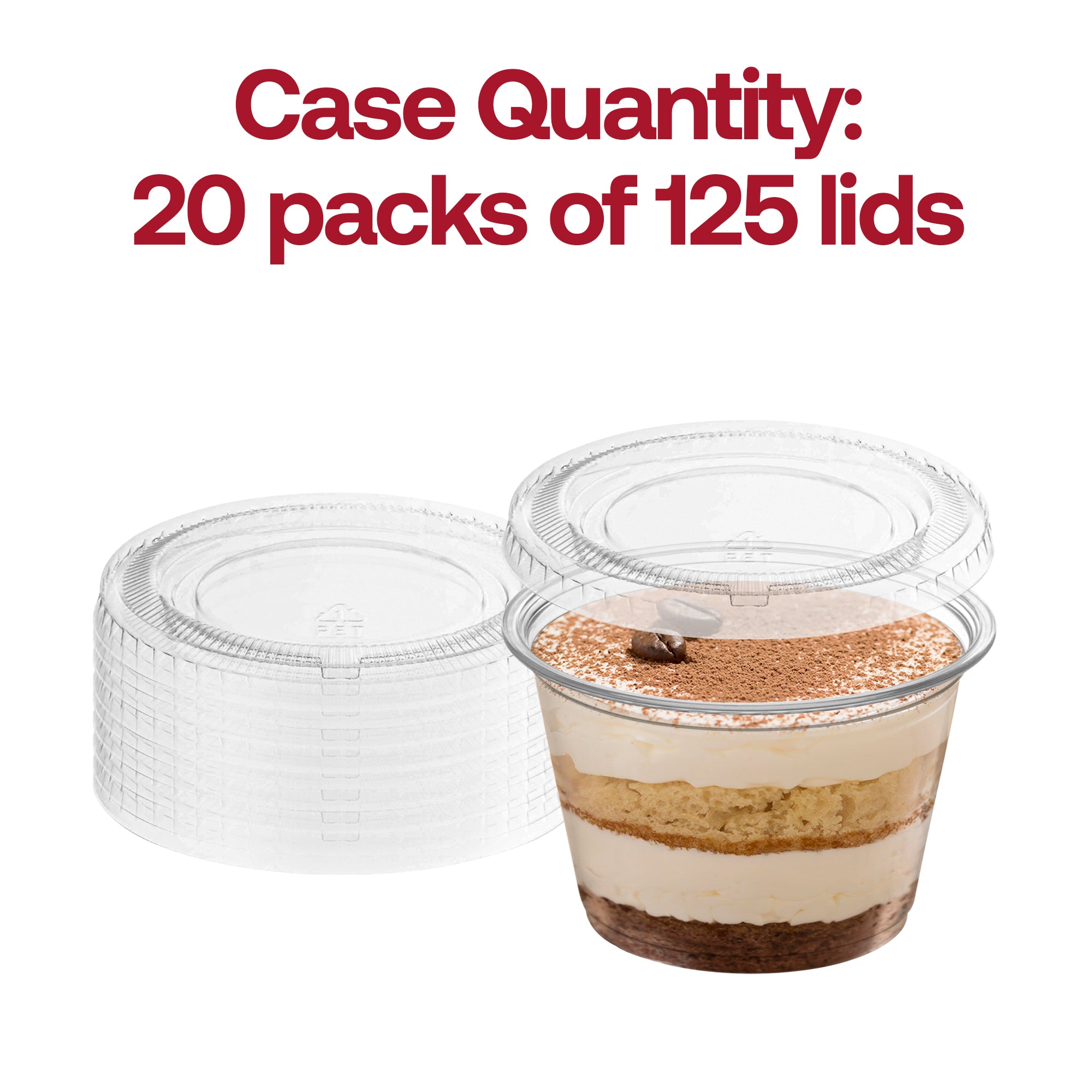 Lid For Clear Plastic Portion / Souffle Cups 1oz