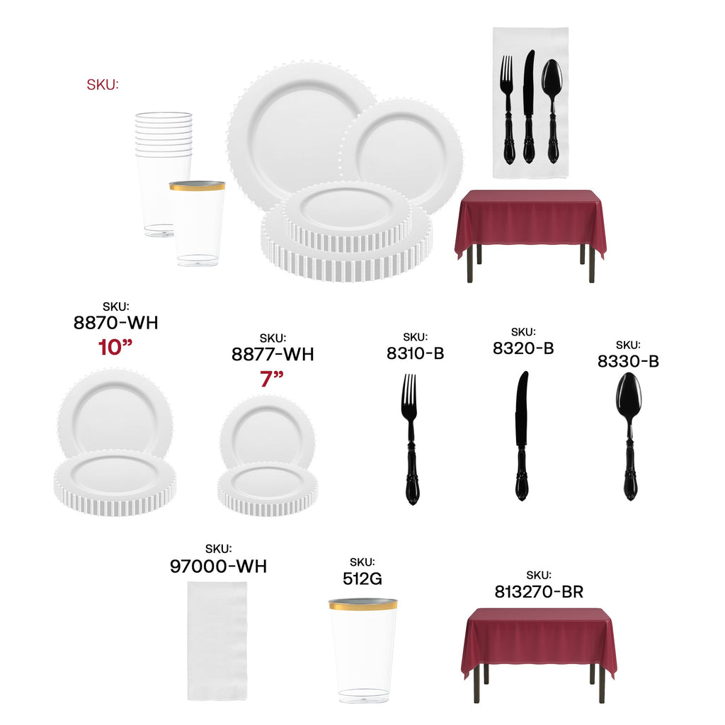 White and Burgundy NFL / NBA / MLB Set