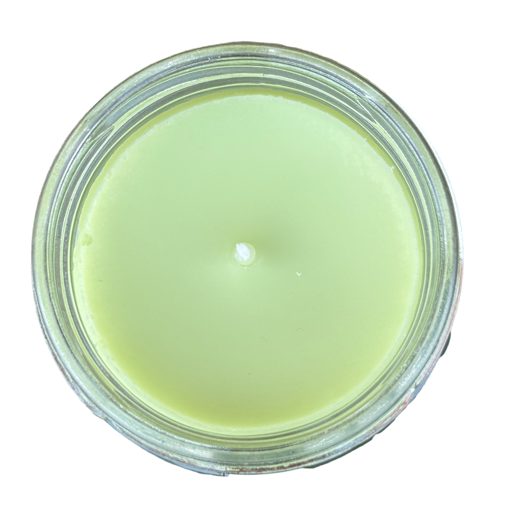9oz Pickle Soy Candle with Black Lid UV Printed