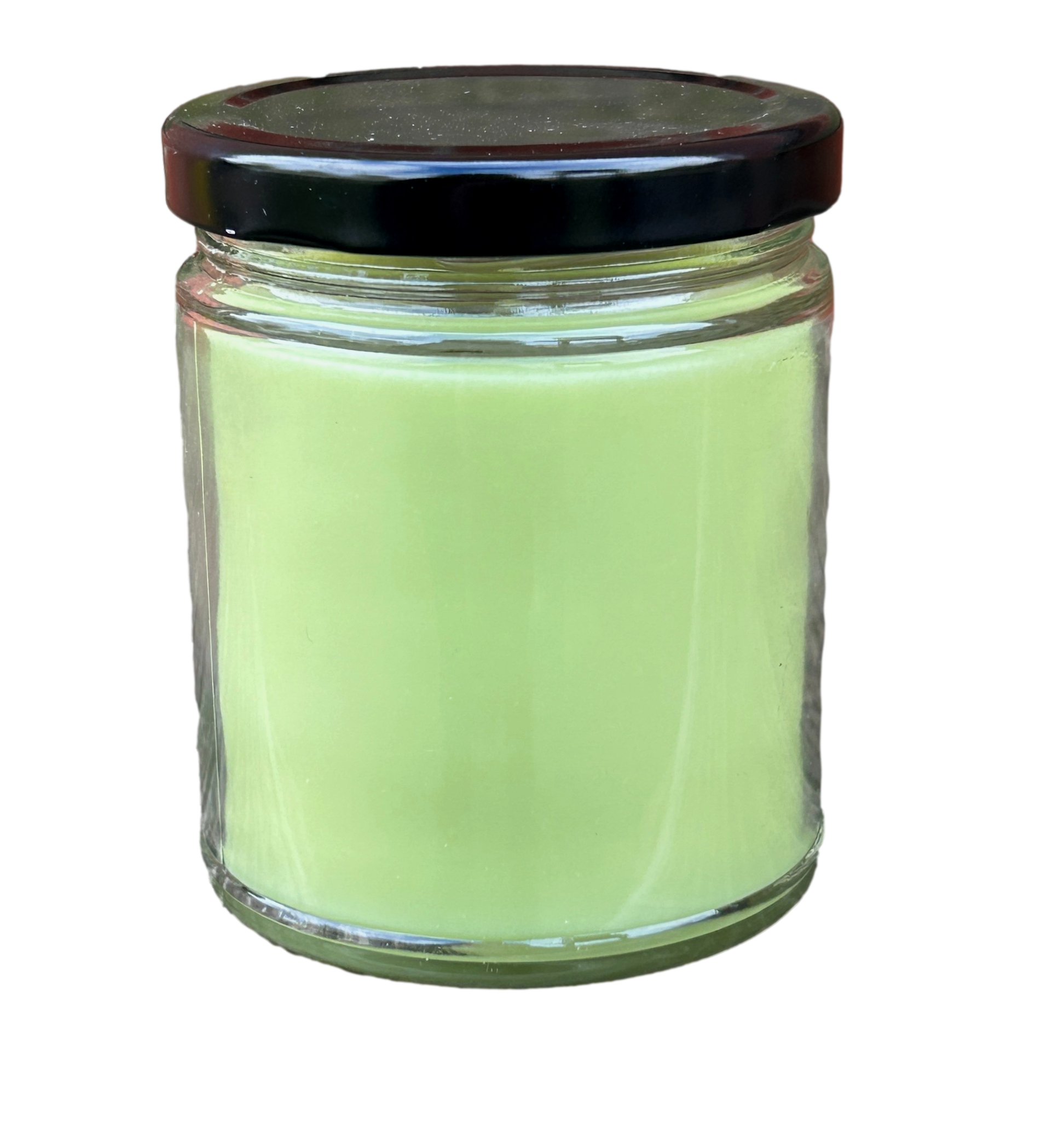 9oz Pickle Soy Candle with Black Lid UV Printed