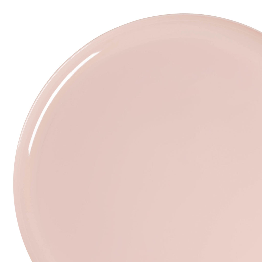 Pink Flat Round Disposable Plastic Appetizer/Salad Plates (8.5")