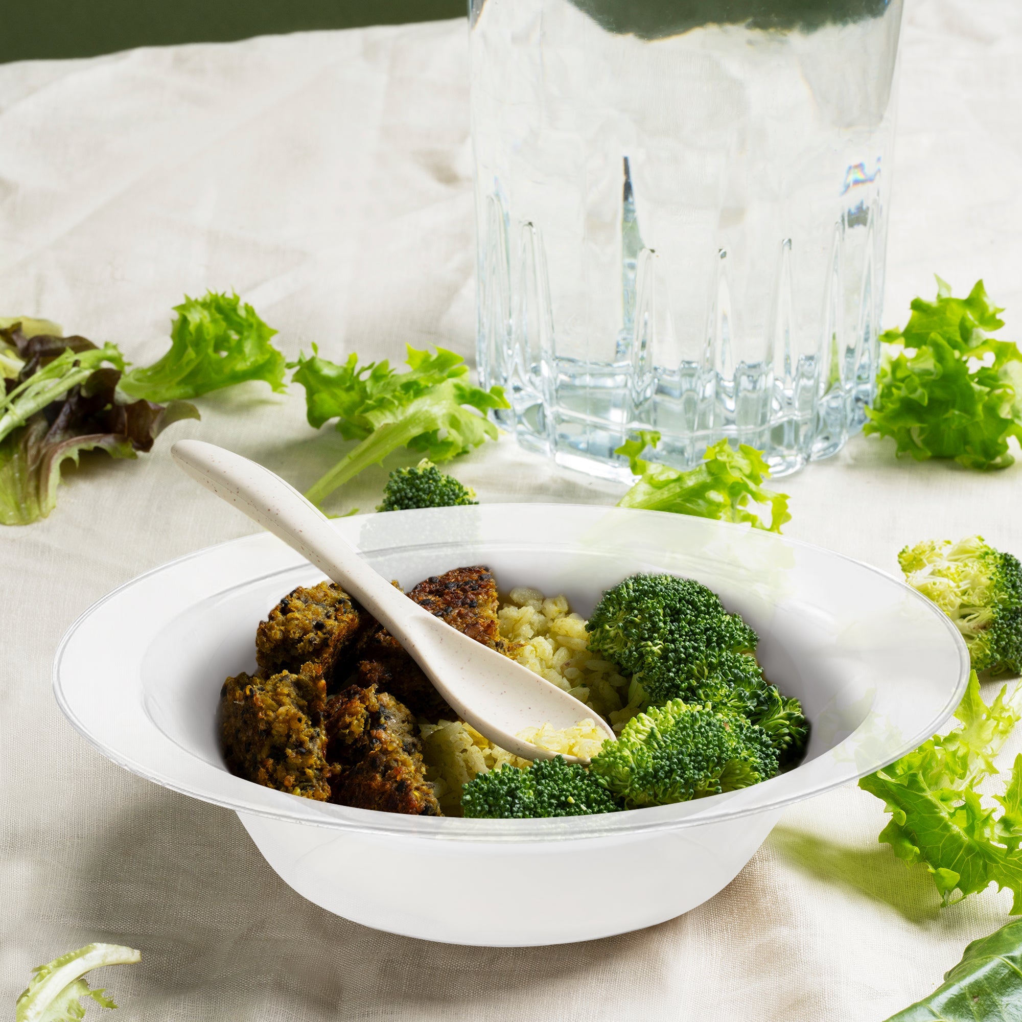 Clear Economy Round Plastic Soup Bowls (12 oz.)