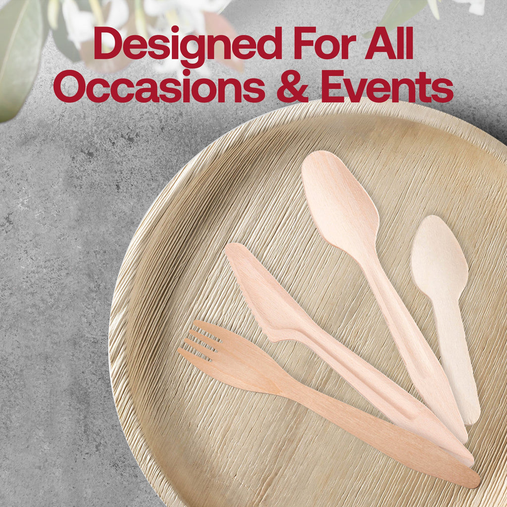 Natural Birch Eco-Friendly Disposable Dinner Forks