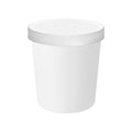16 oz Squat Paper Soup Cups with Paper Lids