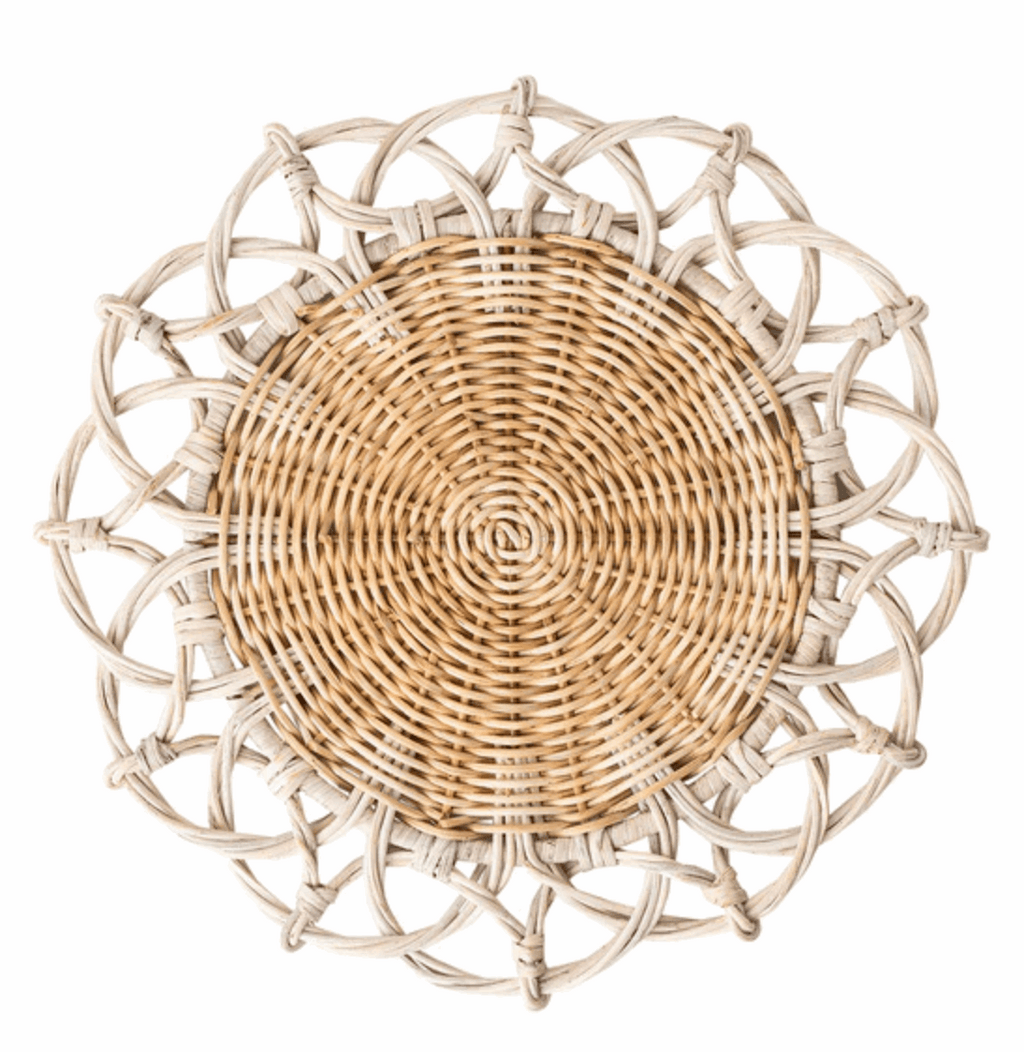 Juliska Provence Rattan Placemat - whitewash