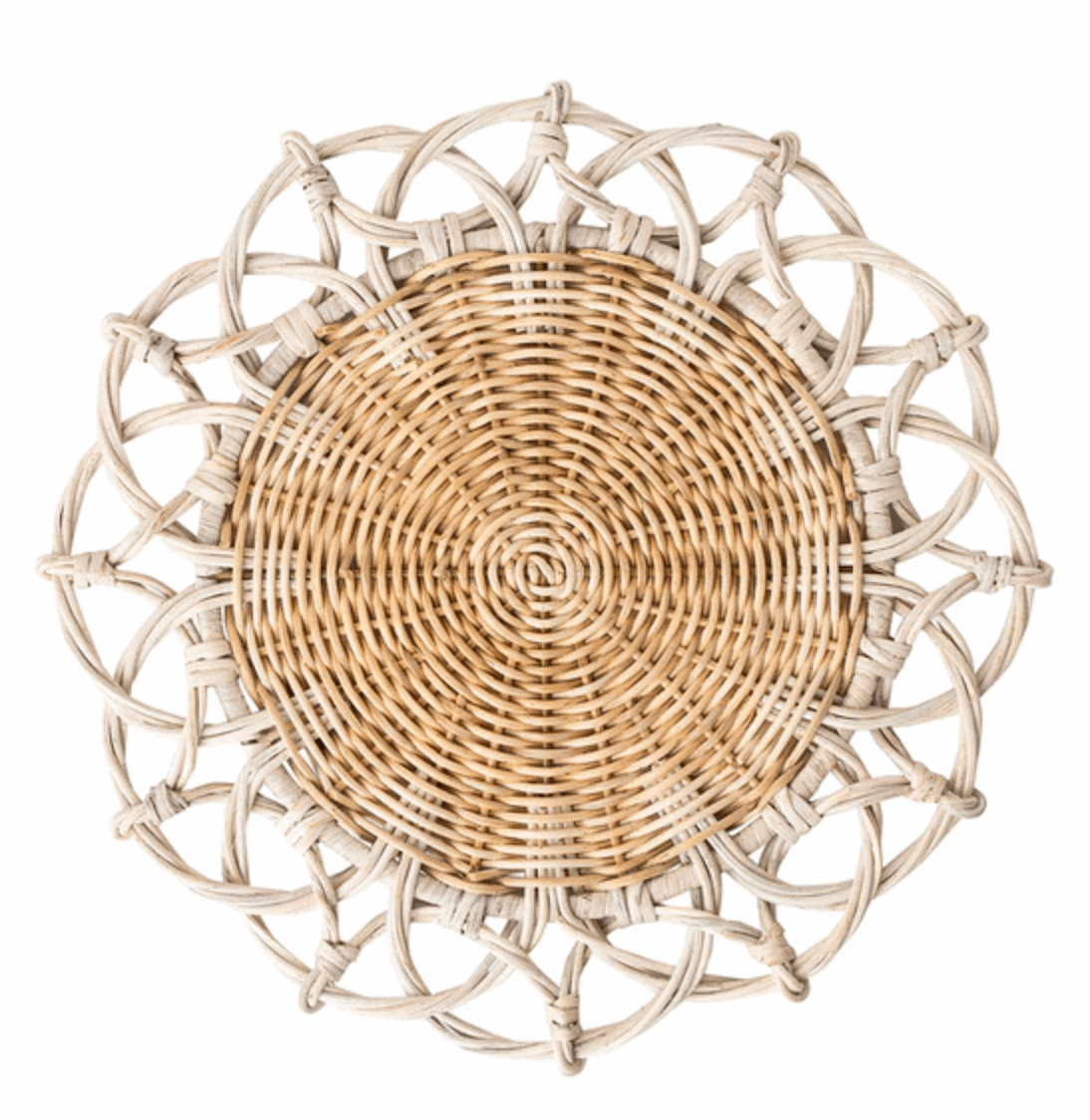 Juliska Provence Rattan Placemat - whitewash