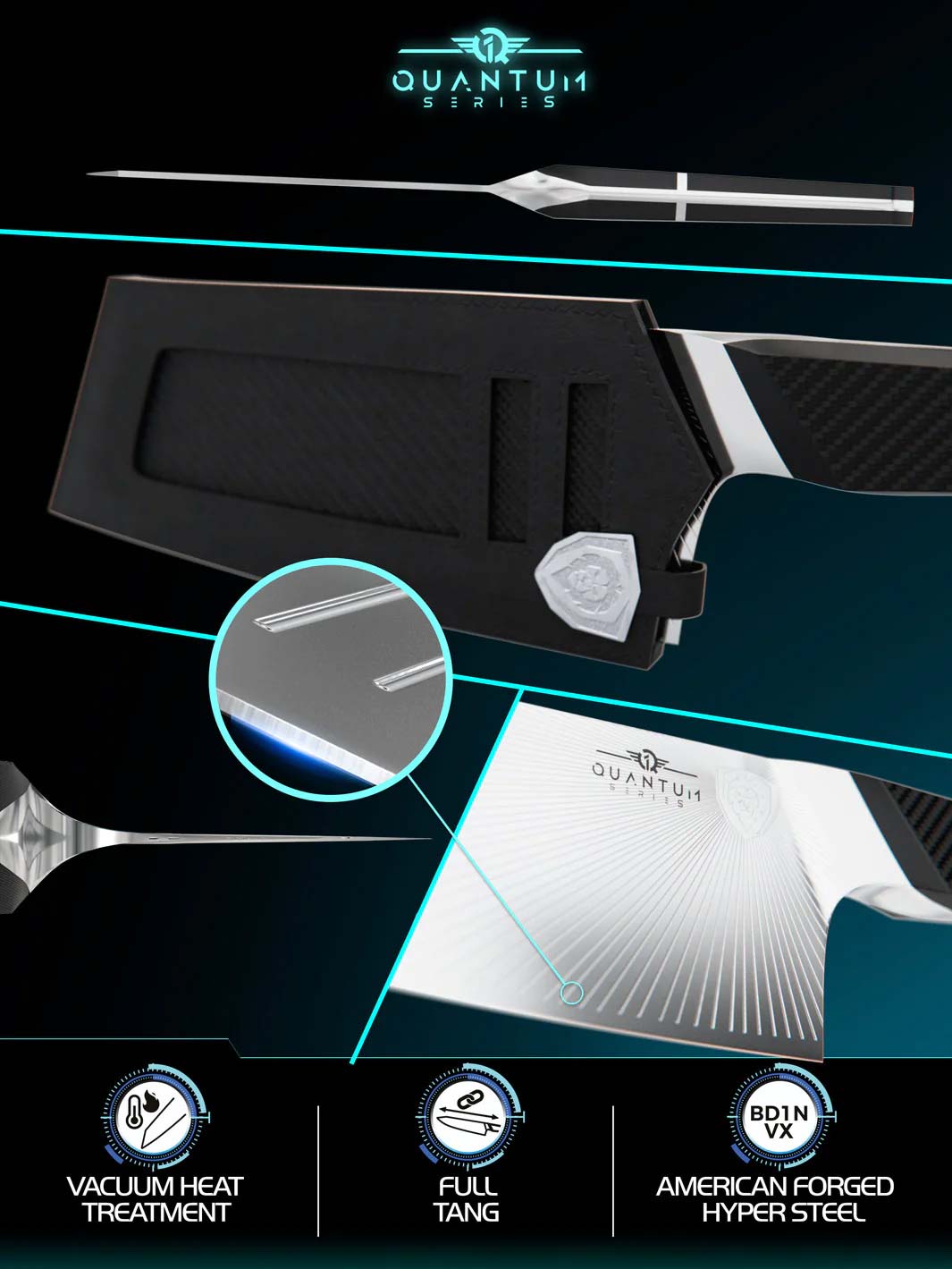 Cleaver Knife 7" | Quantum 1 Series | Dalstrong ©