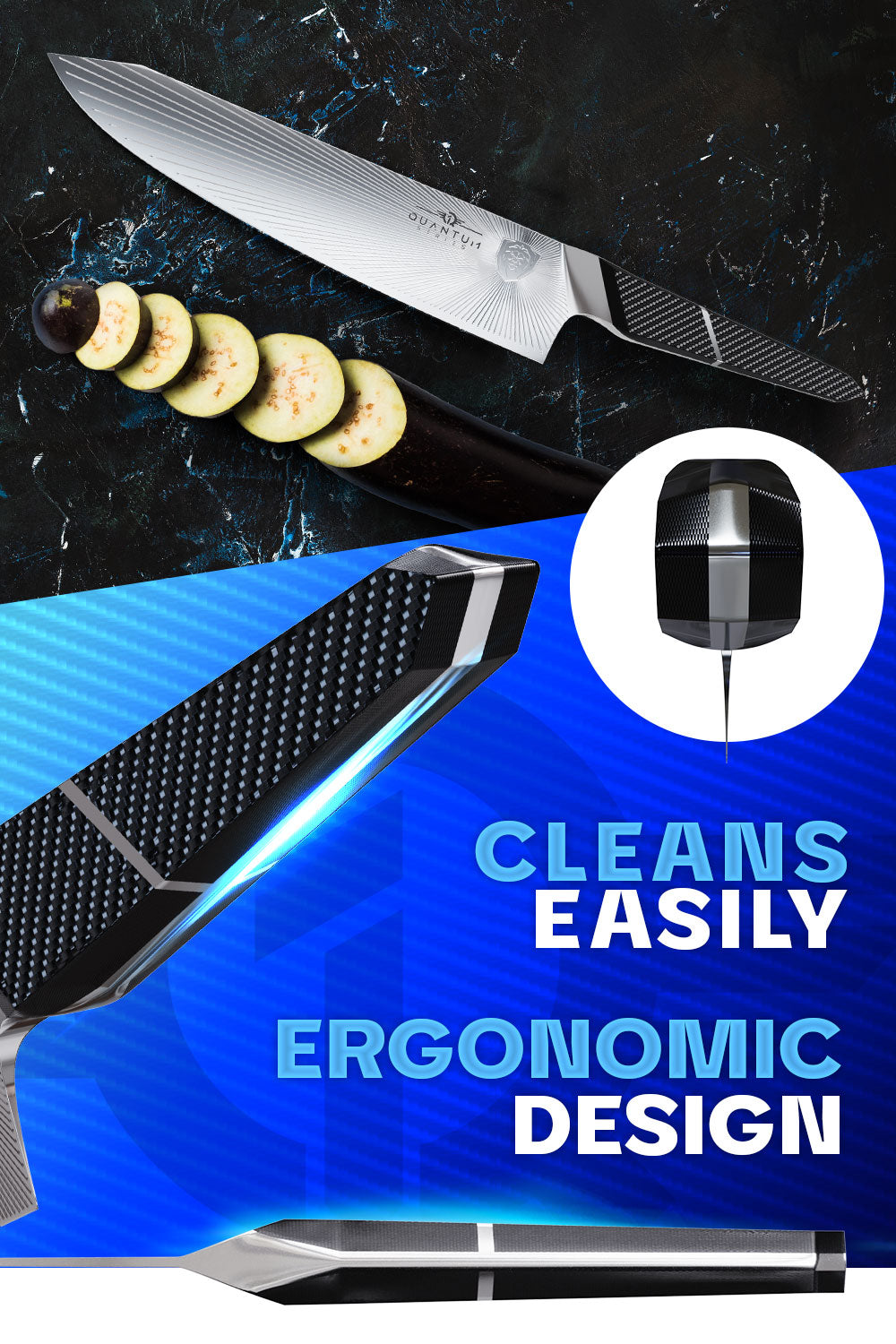 Chef's Knife 9.5" | Quantum 1 Series | Dalstrong ©
