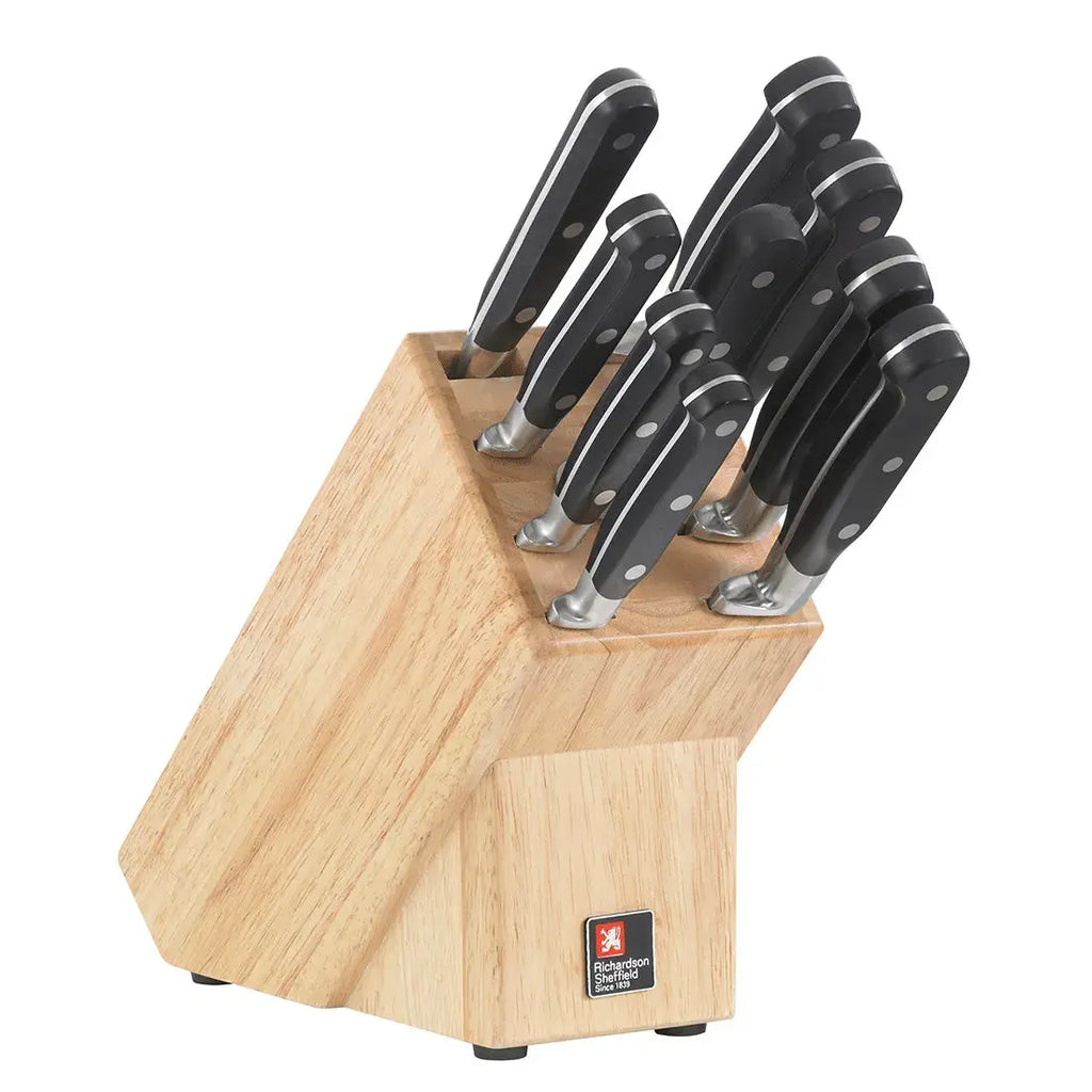 Amefa Sabatier Life V 9pc Chefs Kitchen Knife Block Set