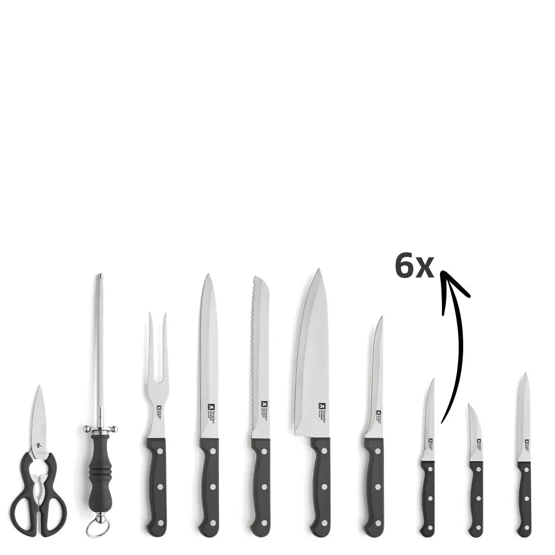 Artisan 15pc Chefs Kitchen Knife Block Set