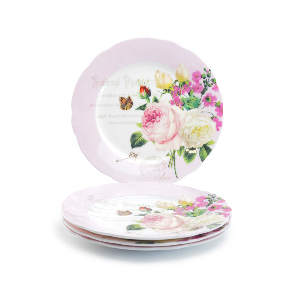 Liz's Rose Garden Bone China Dessert/Dinner Plate