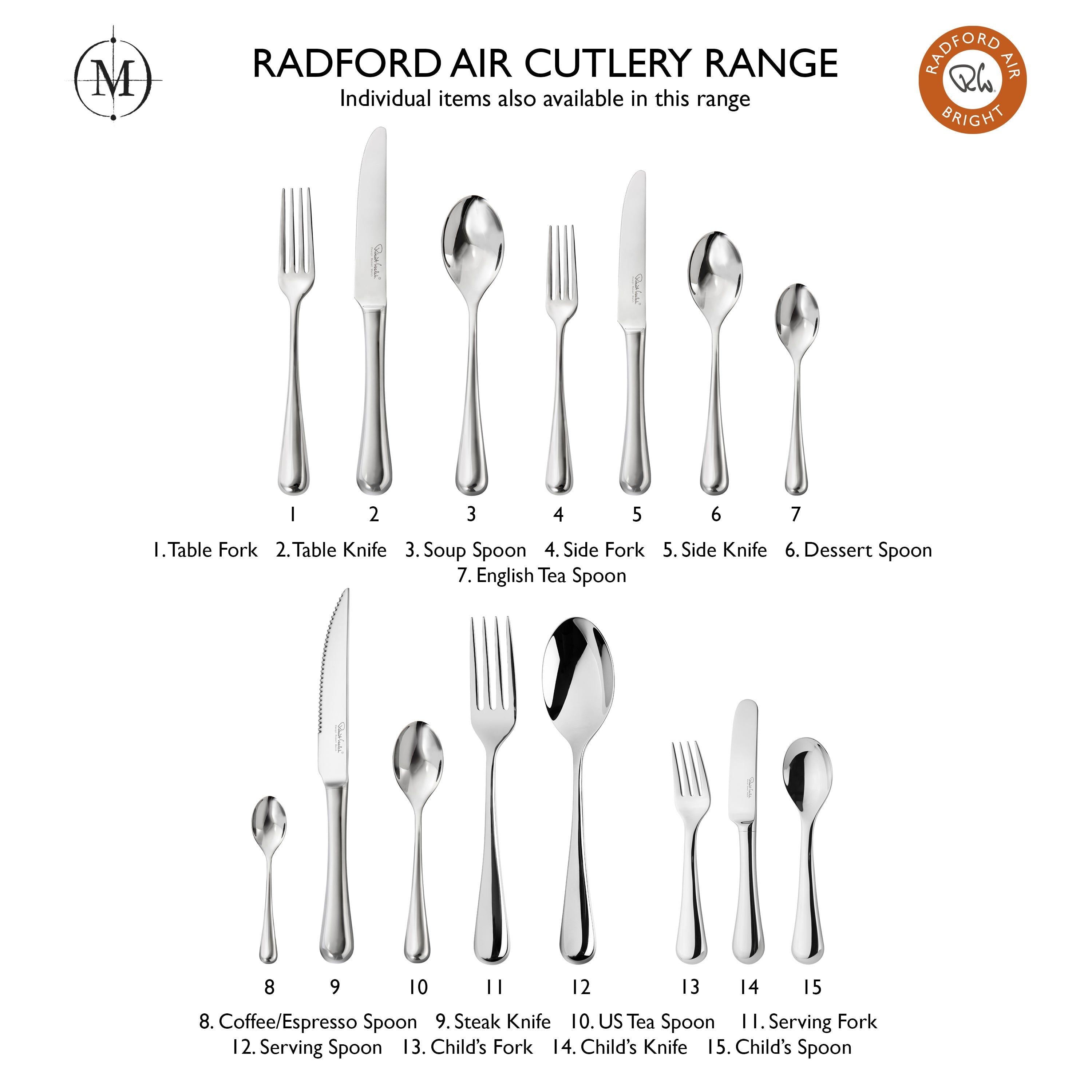 Radford Air Bright Table Fork