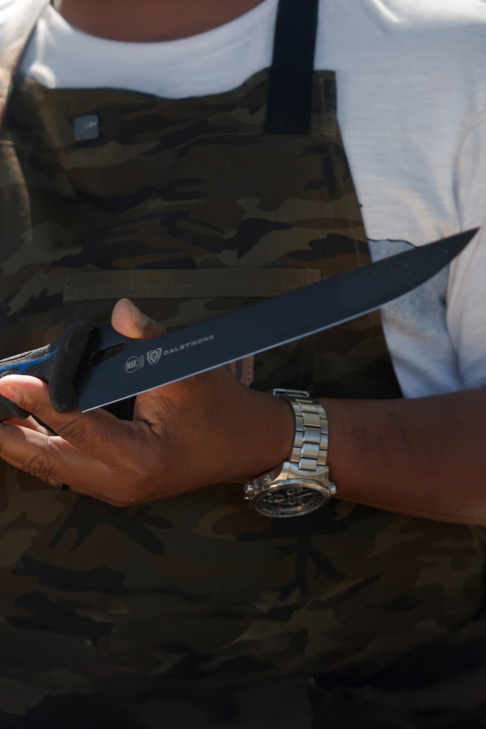 Offset Slicing & Carving Knife 10" | Night Shark Series | NSF Certified | Dalstrong ©