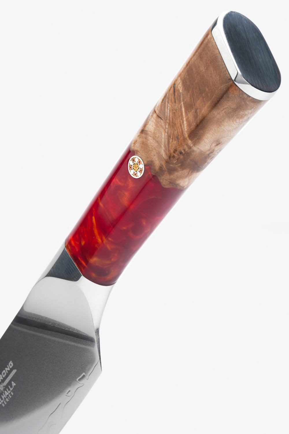 Chef & Cleaver Crixus Knife 8" | Red Handle | Valhalla Series | Dalstrong ©