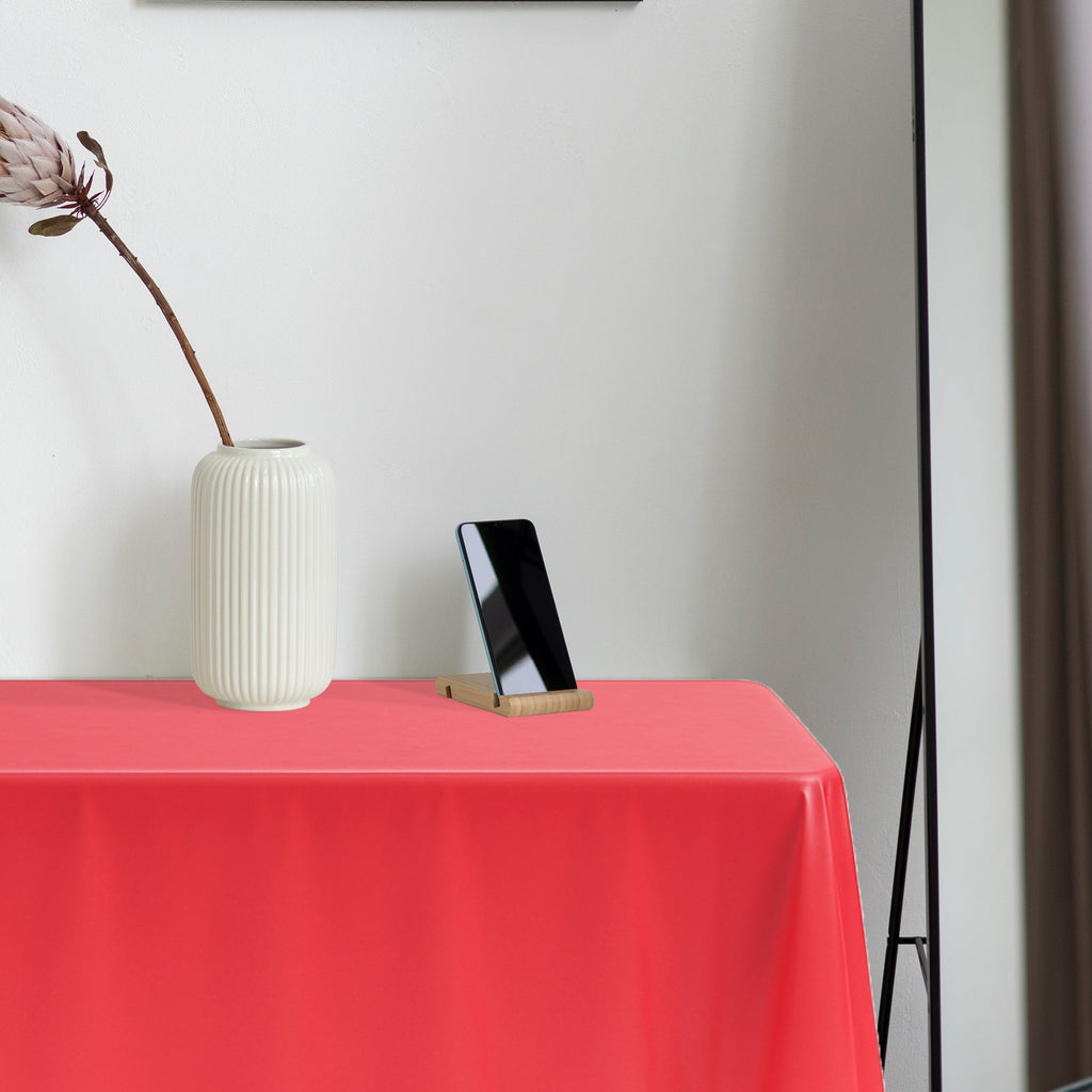 Red Rectangular Disposable Plastic Tablecloths (54" x 108")