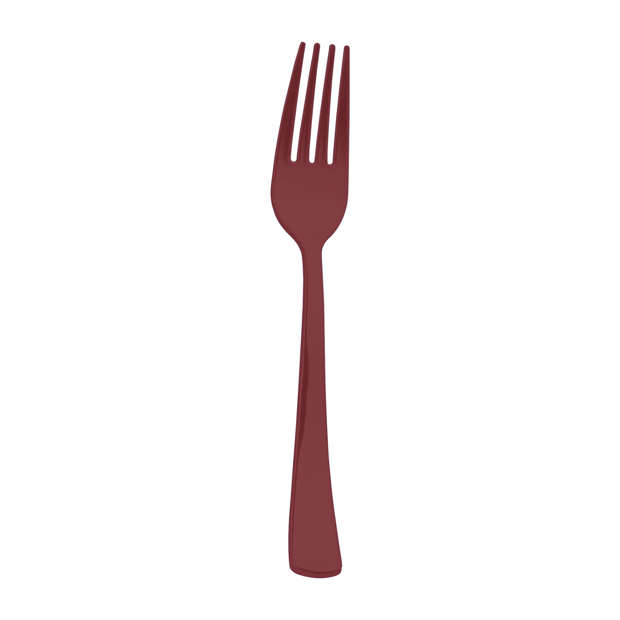 Red Disposable Plastic Party Forks