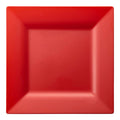 Red Square Plastic Salad Plates (6.5")