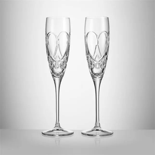 Waterford True Love Champagne Flute Glasses : Set of 2