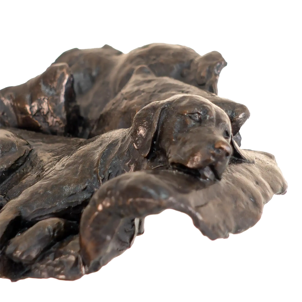 Richard Cooper Limited Edition Bronze Labrador in Arm Chair Figurine