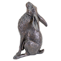 Richard Cooper Bronze Hares Collection Large Hare Moon Gazing Figurine