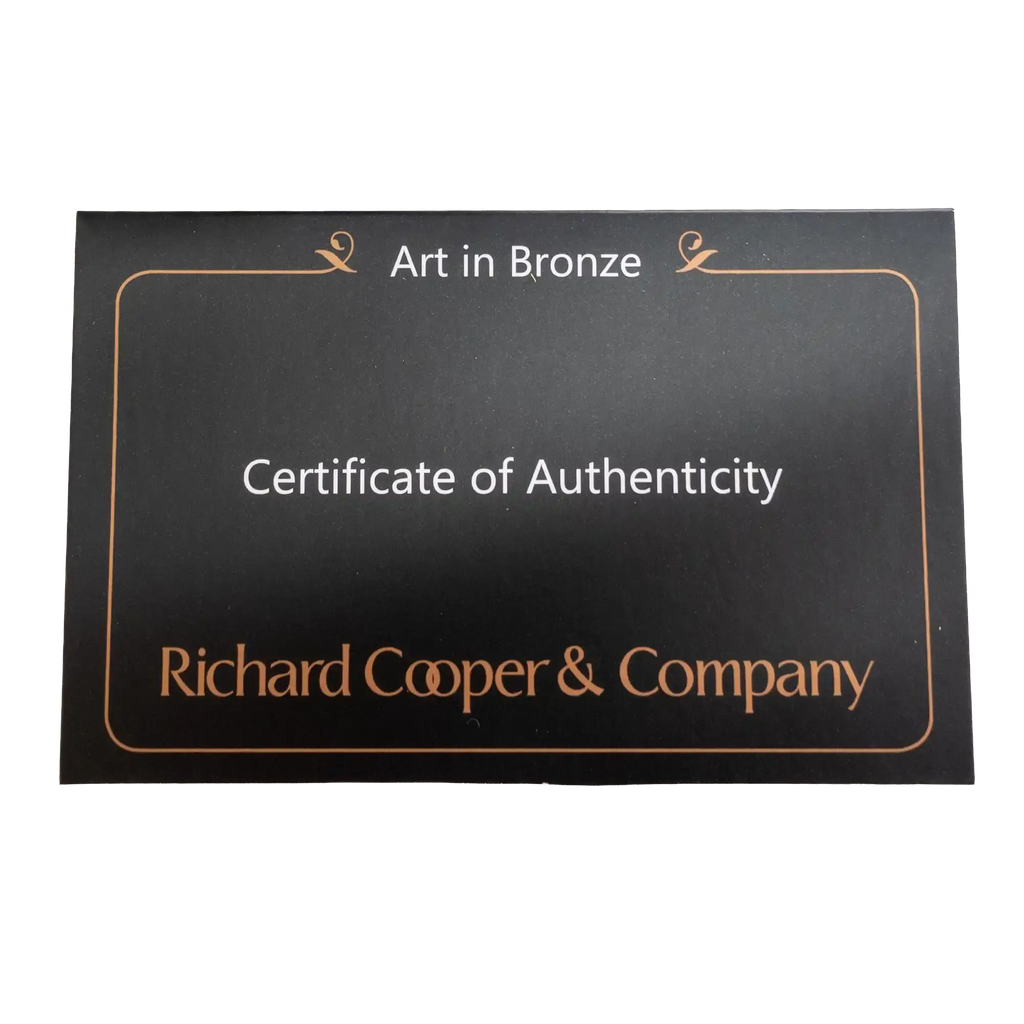 Richard Cooper Limited Edition Bronze Labrador in Arm Chair Figurine