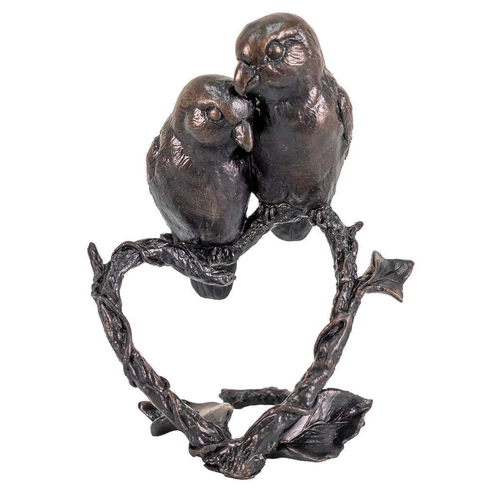 Richard Cooper Bronze Birds Collection Lovebirds