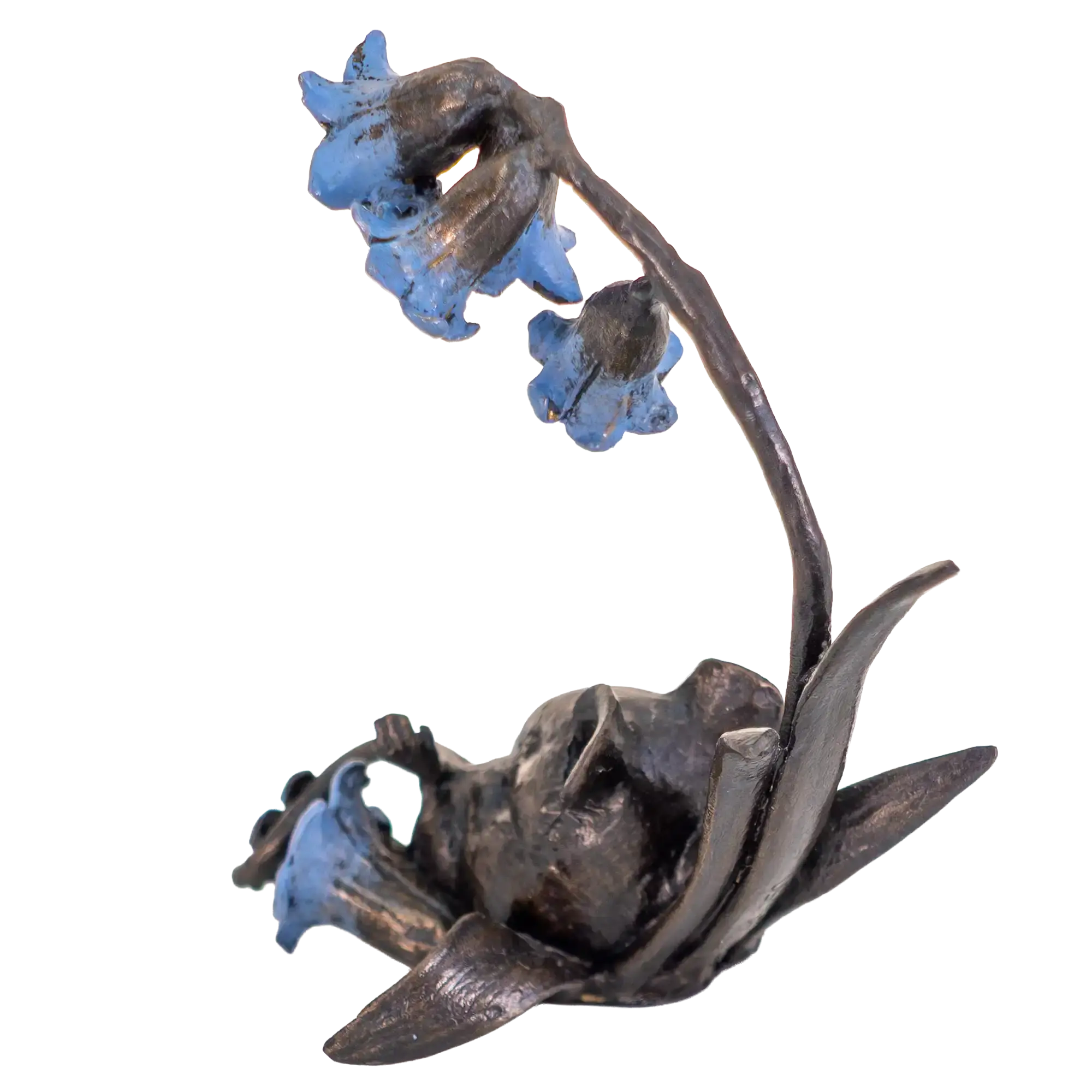 Richard Cooper Bronze Mice Collection Mouse with Bluebells Figurine