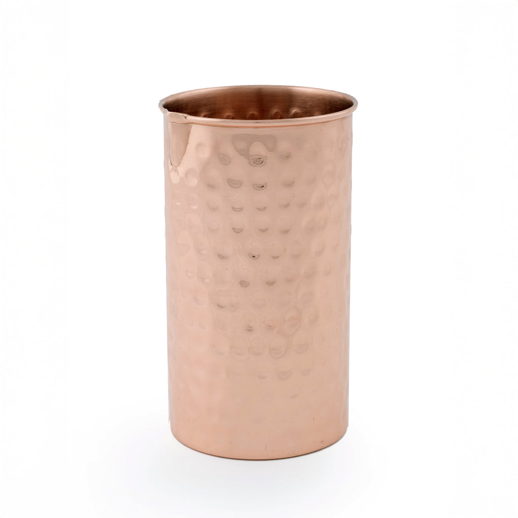 Copper Mixing Glass and Mulehead Spoon