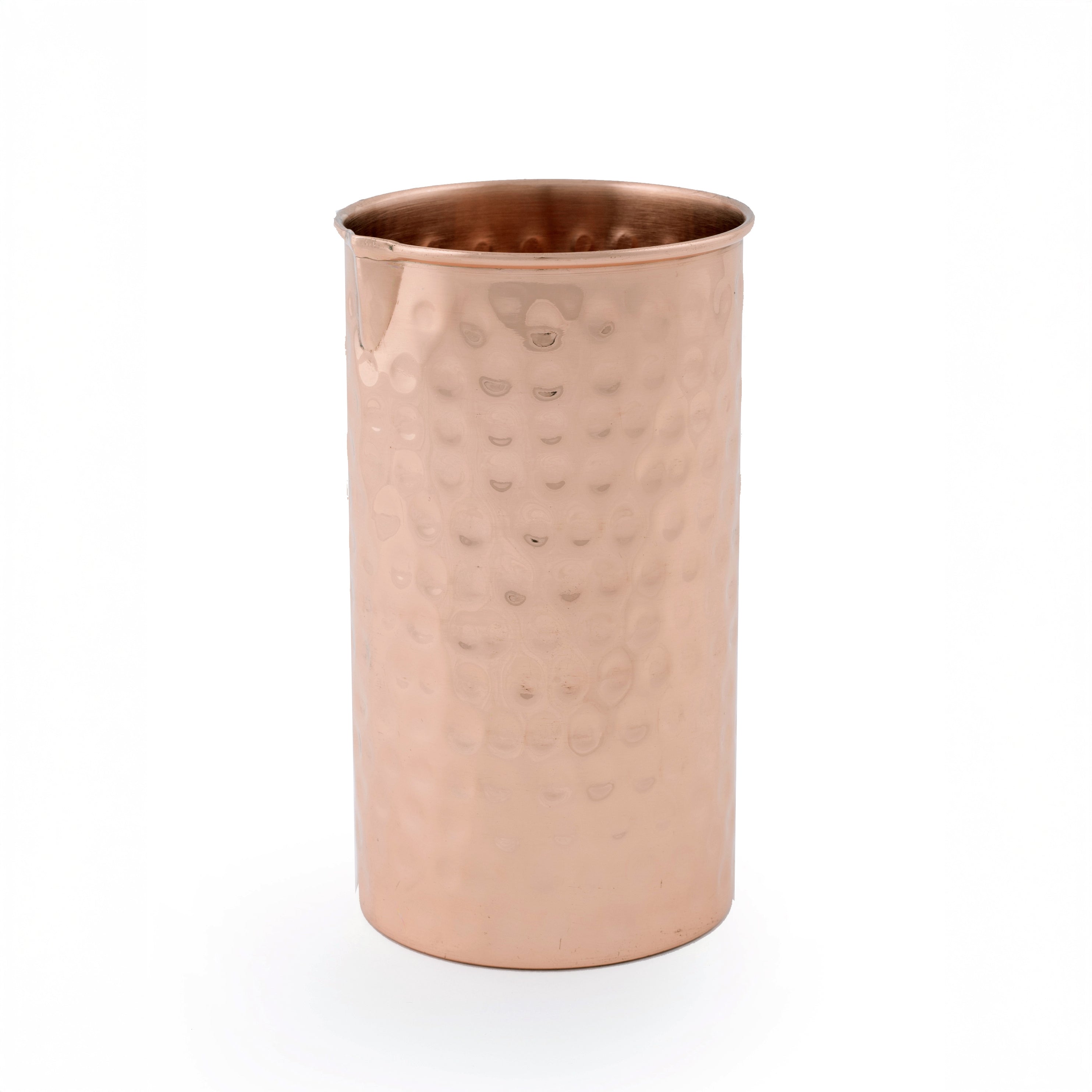 Copper Mixing Glass and Mulehead Spoon