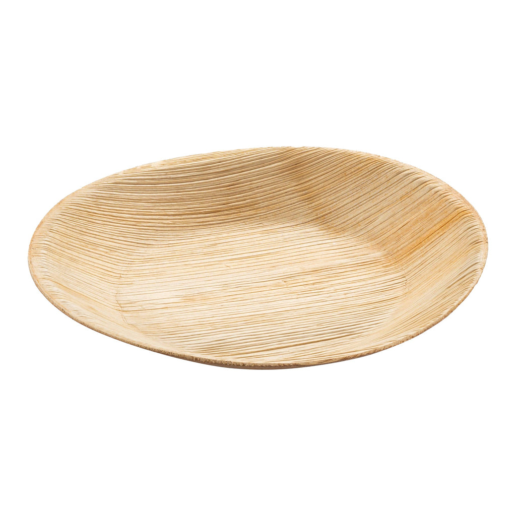 Round Palm Leaf Eco Friendly Disposable Salad Plates (7")