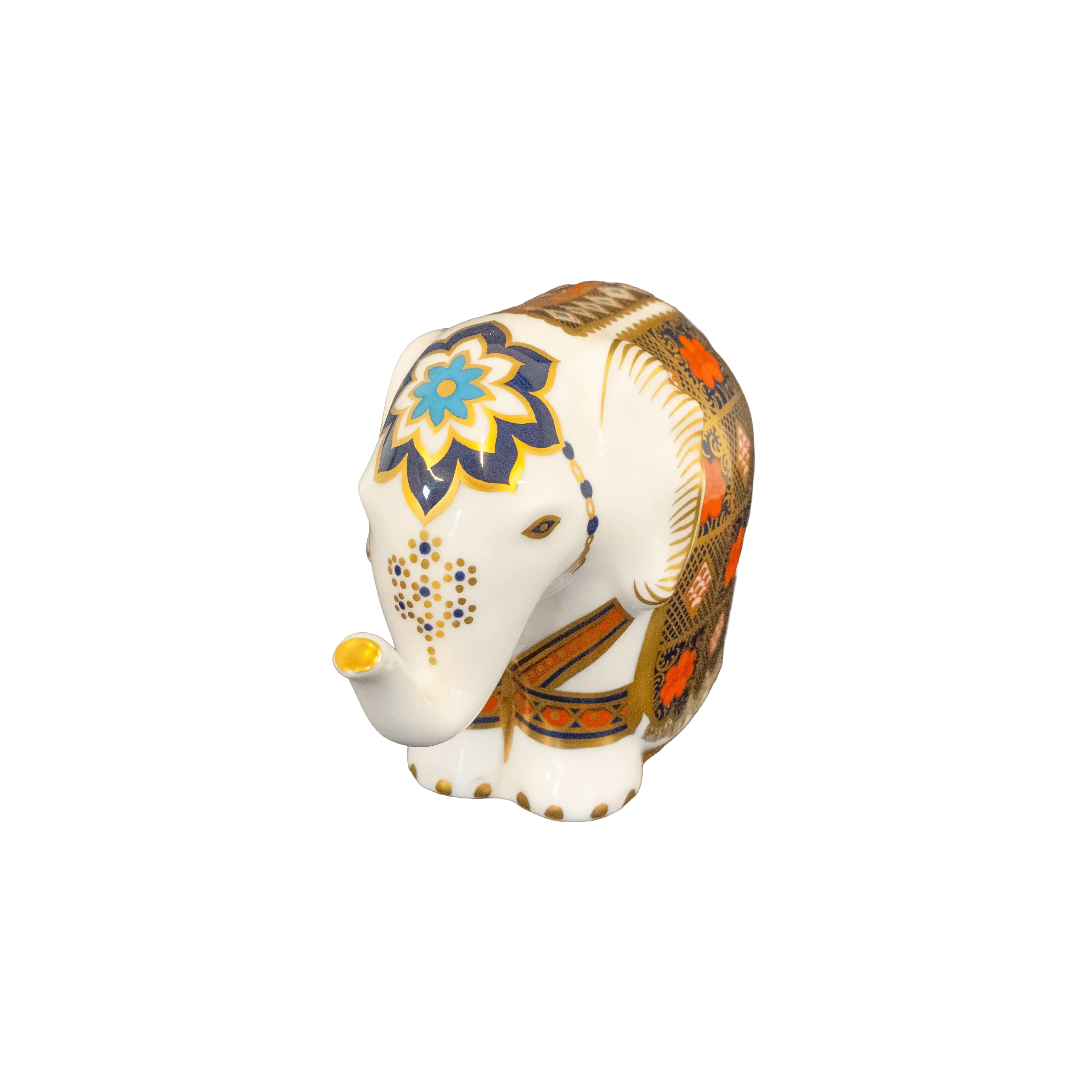 Royal Crown Derby Imari Small Elephant Paperweight