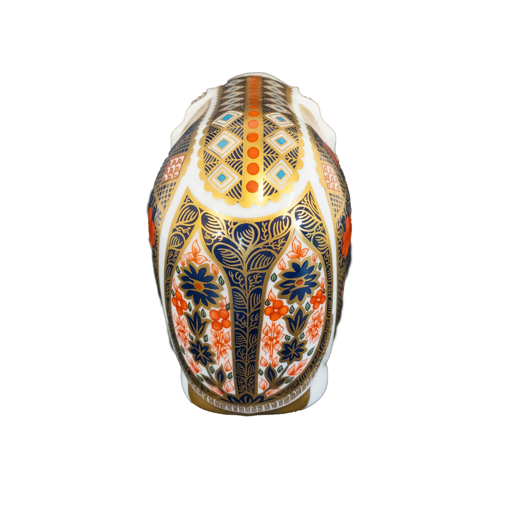 Royal Crown Derby Imari Small Elephant Paperweight