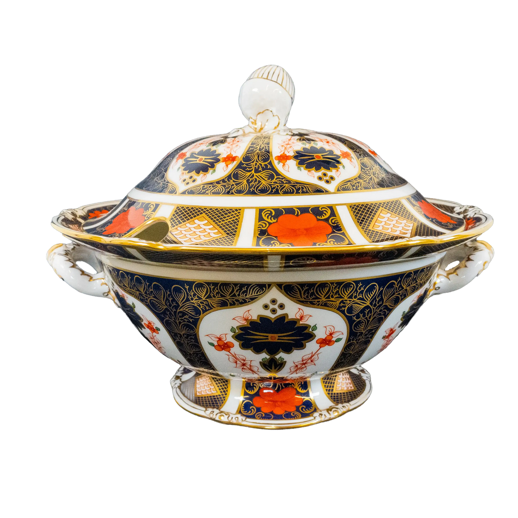 Royal Crown Derby Imari 1128 Soup Tureen & Stand