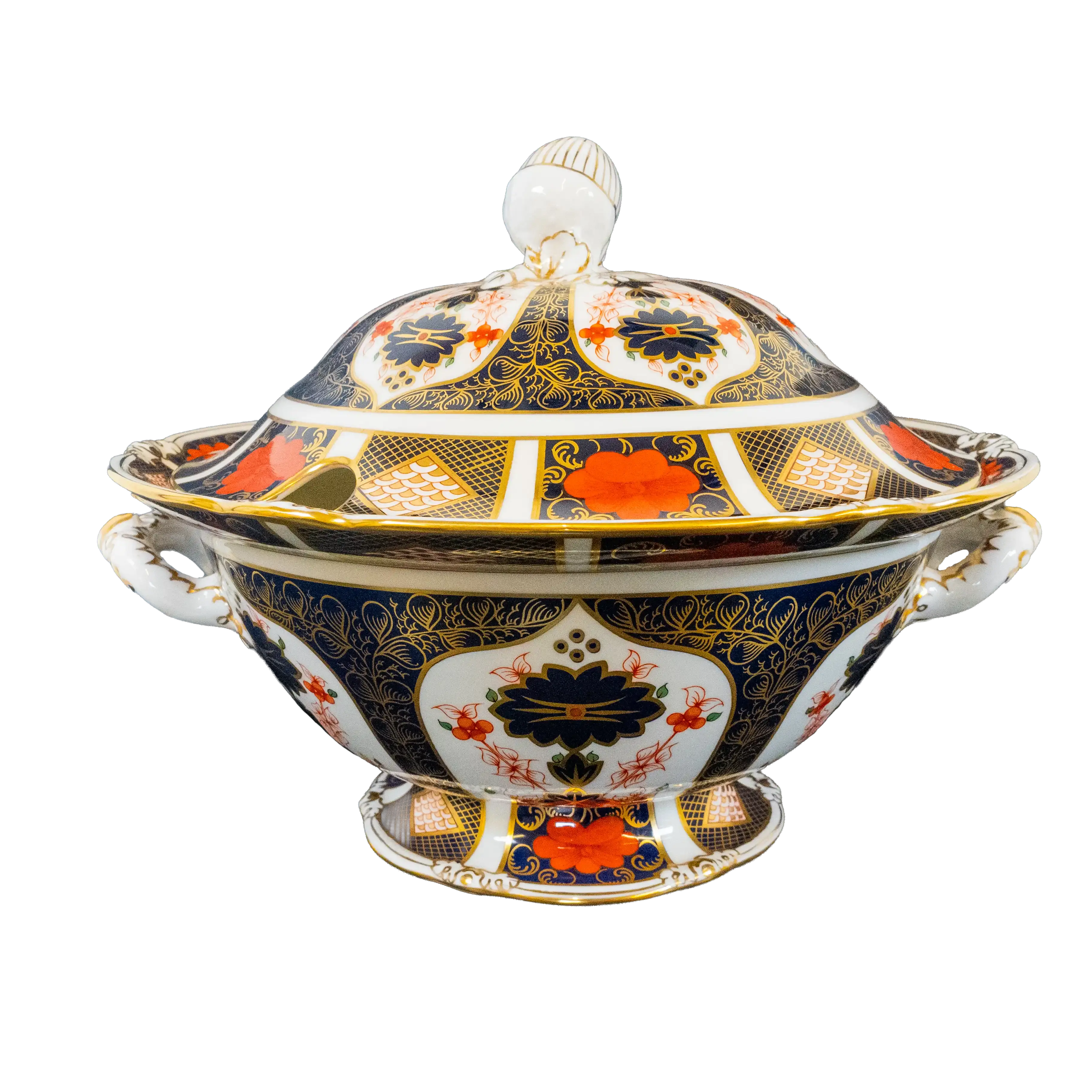 Royal Crown Derby Imari 1128 Soup Tureen & Stand