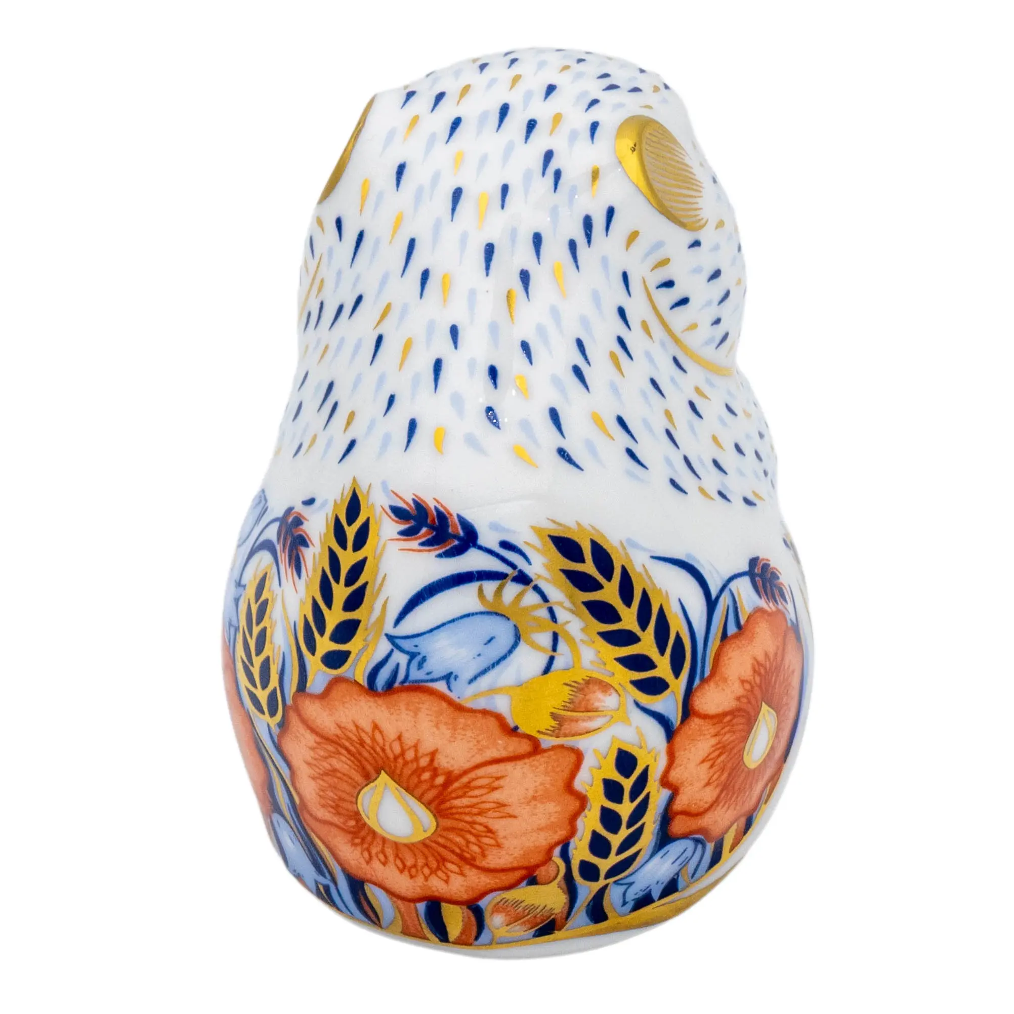 Royal Crown Derby Poppy Mouse Paperweight Bone China