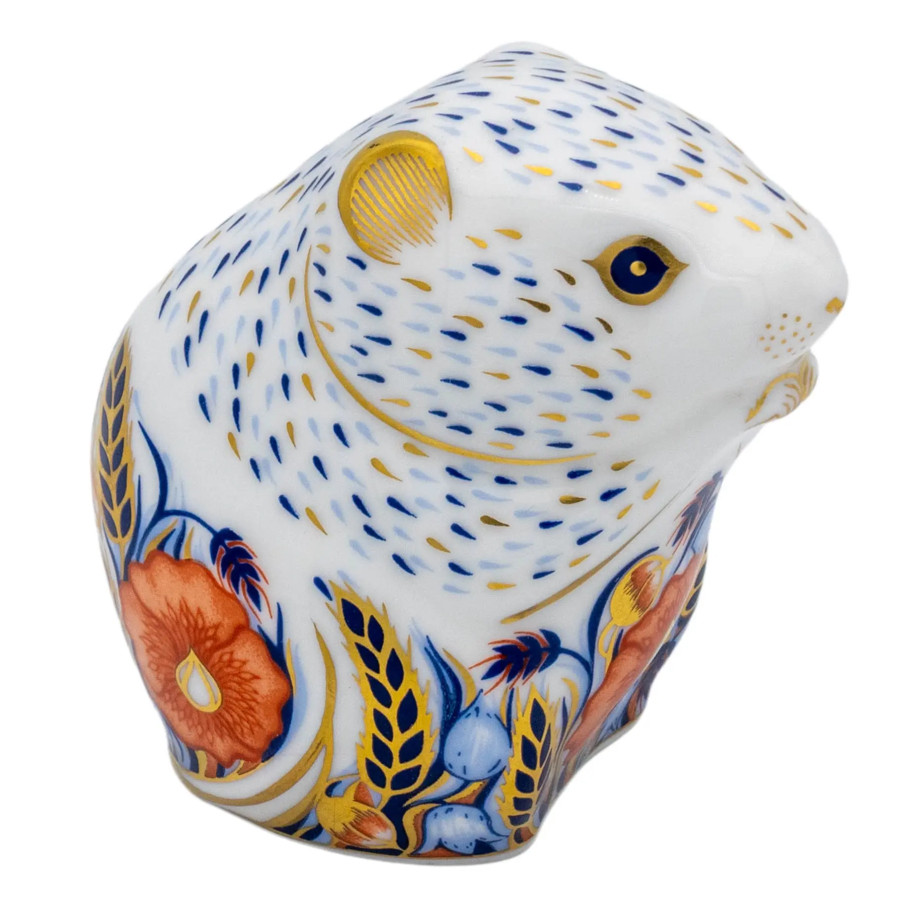 Royal Crown Derby Poppy Mouse Paperweight Bone China
