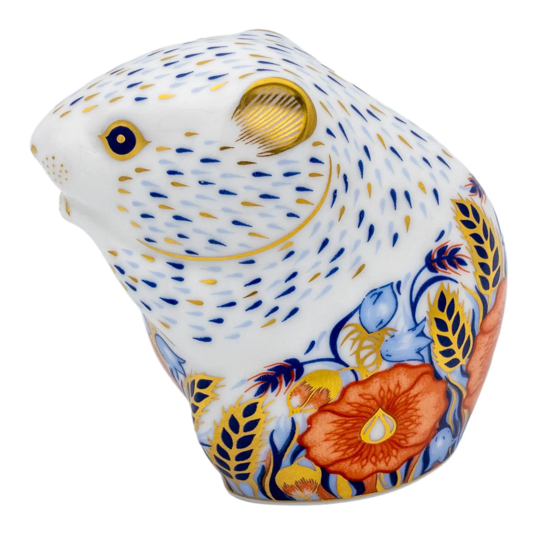 Royal Crown Derby Poppy Mouse Paperweight Bone China