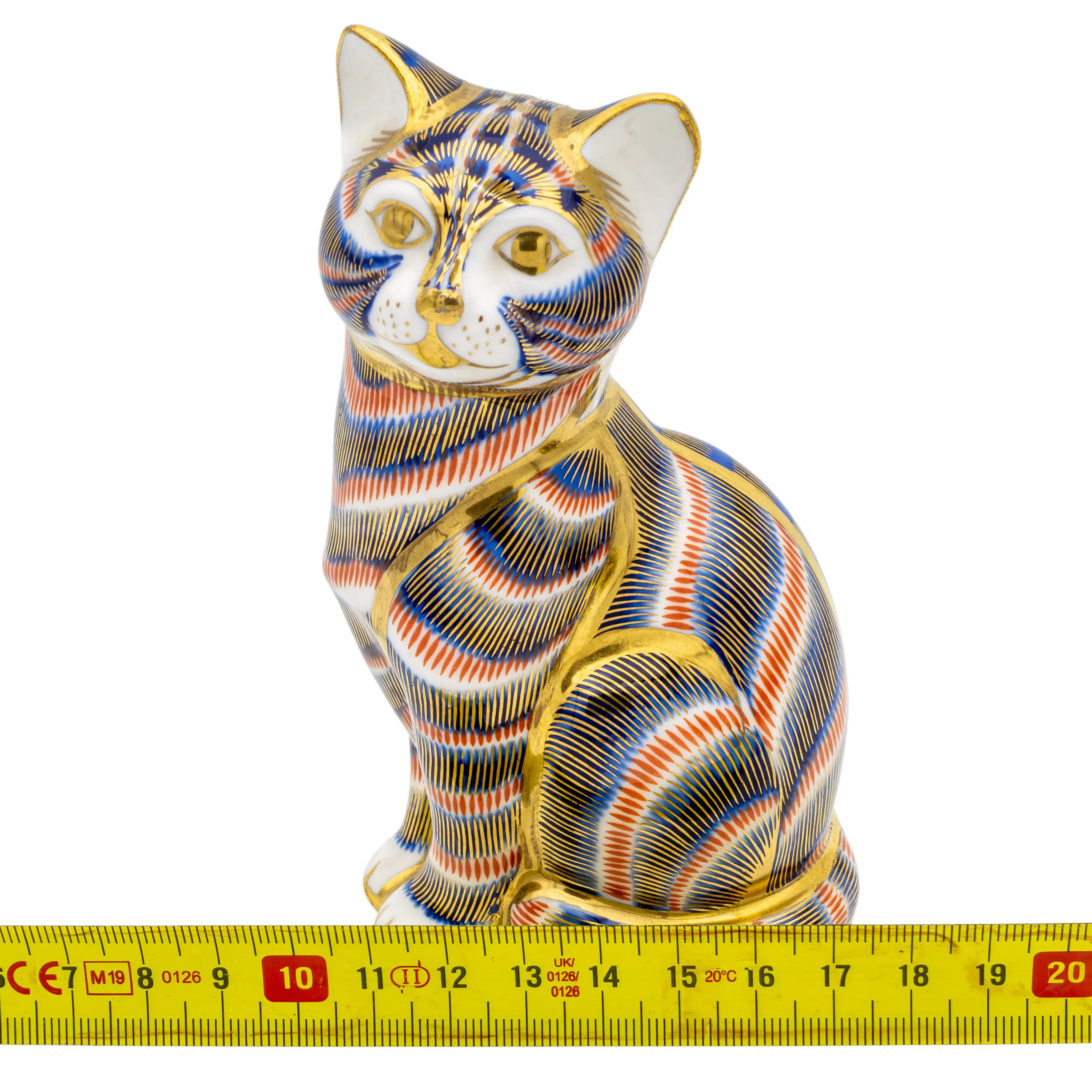 Royal Crown Derby Doulton Cat Paperweight Bone China