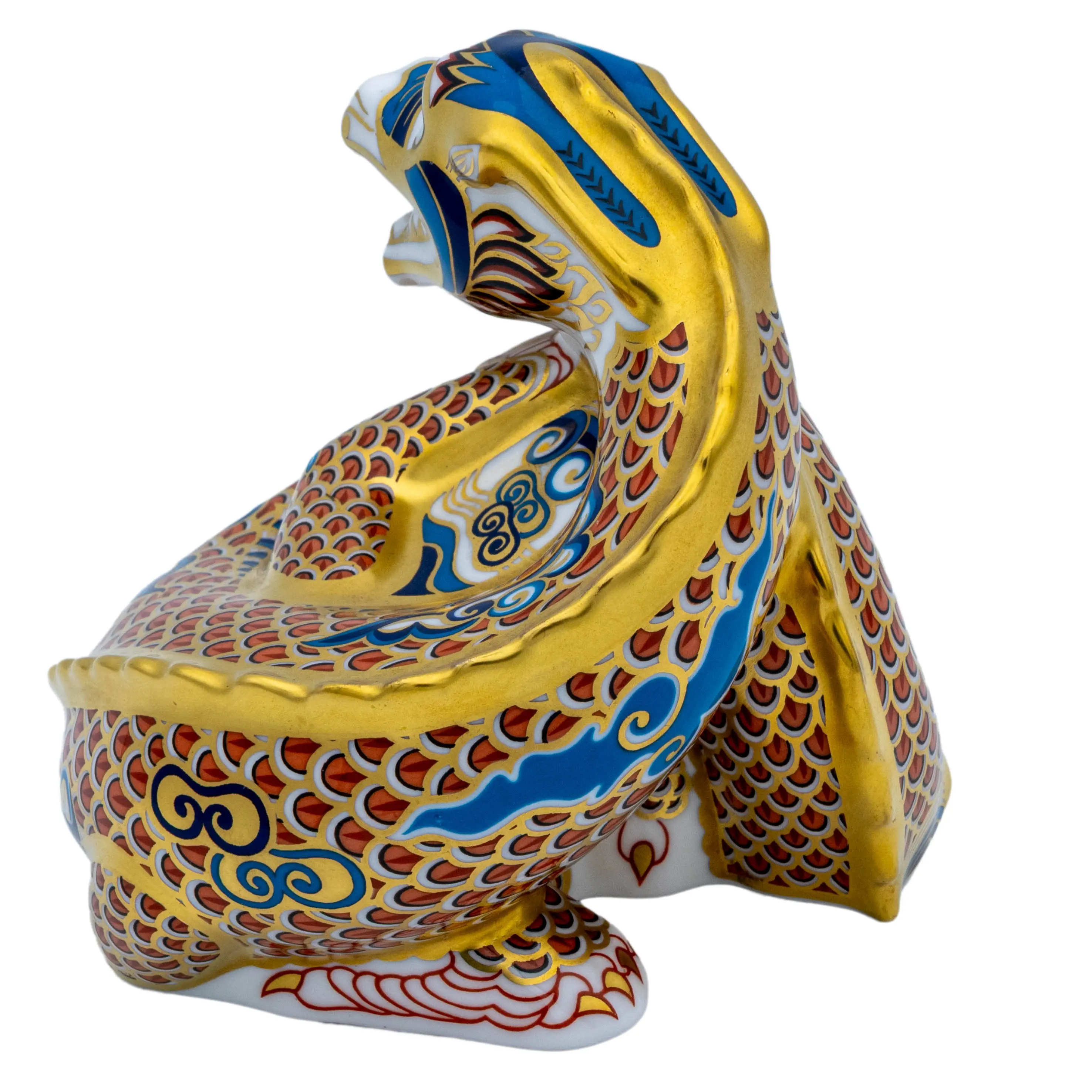 Royal Crown Derby Dragon of Happiness Paperweight Bone China
