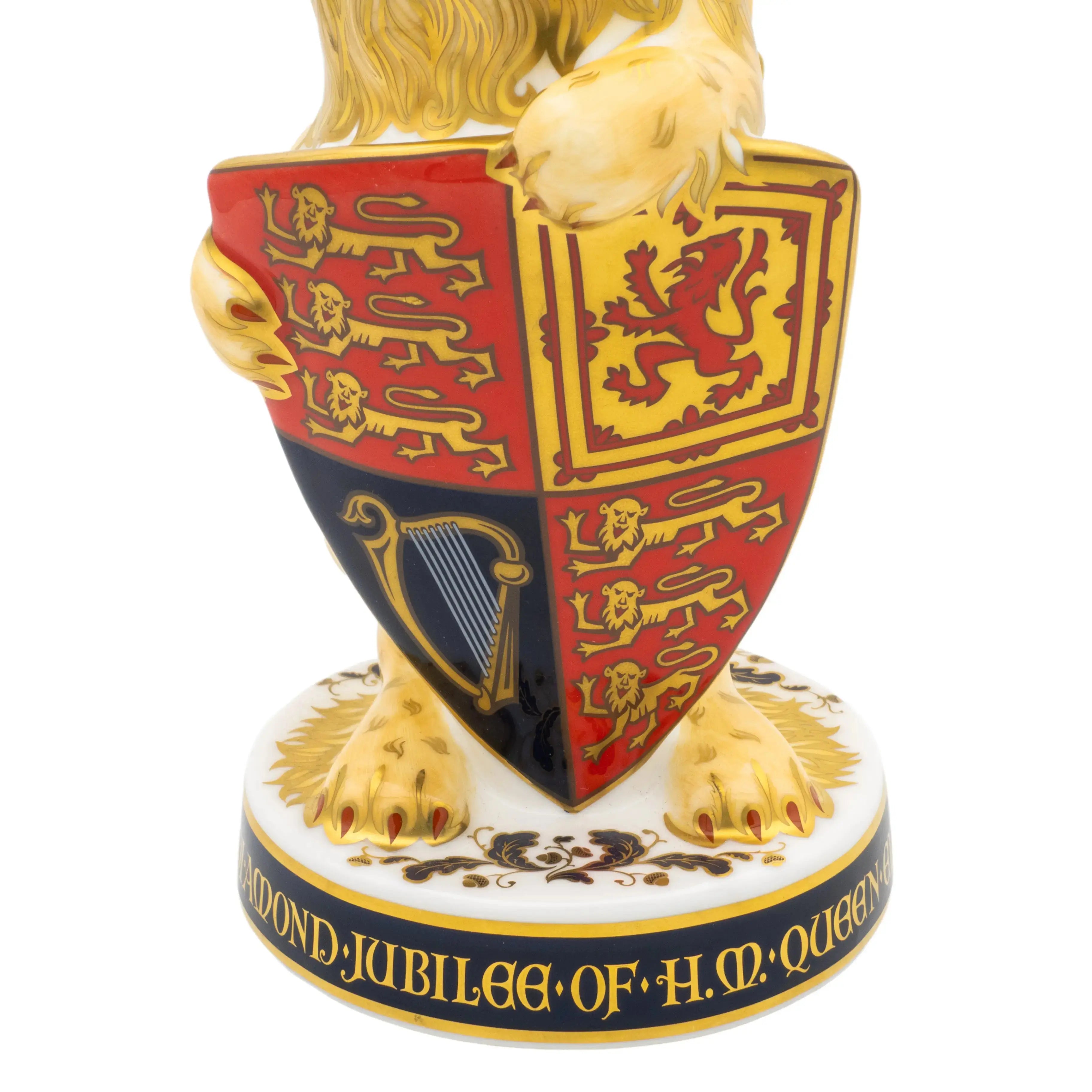 Royal Crown Derby Heraldic Lion (England) Paperweight