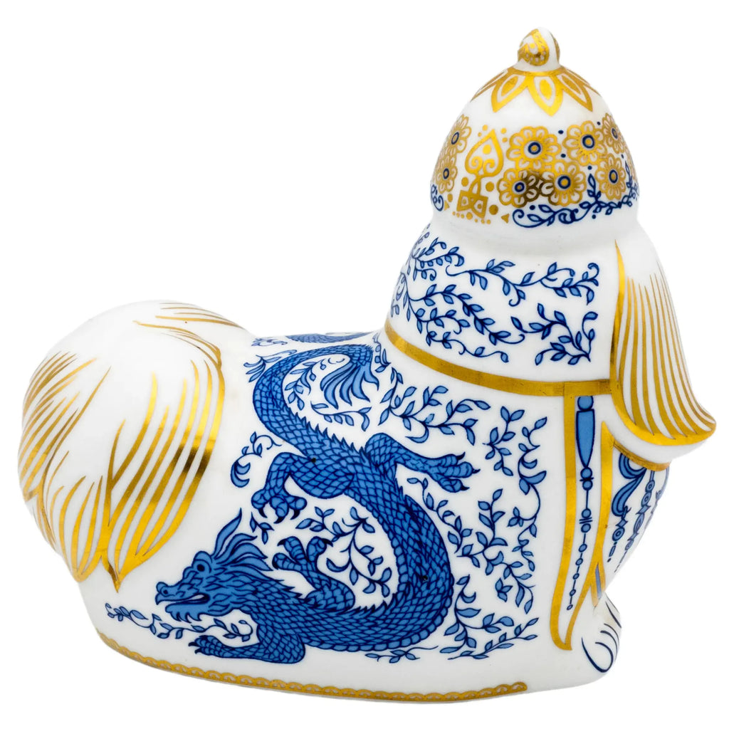 Royal Crown Derby National Dog Paperweight : Pekinese