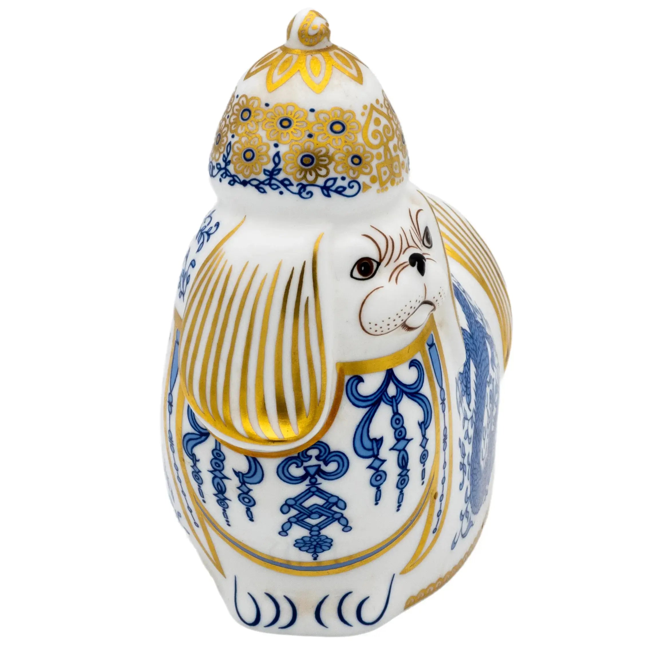 Royal Crown Derby National Dog Paperweight : Pekinese