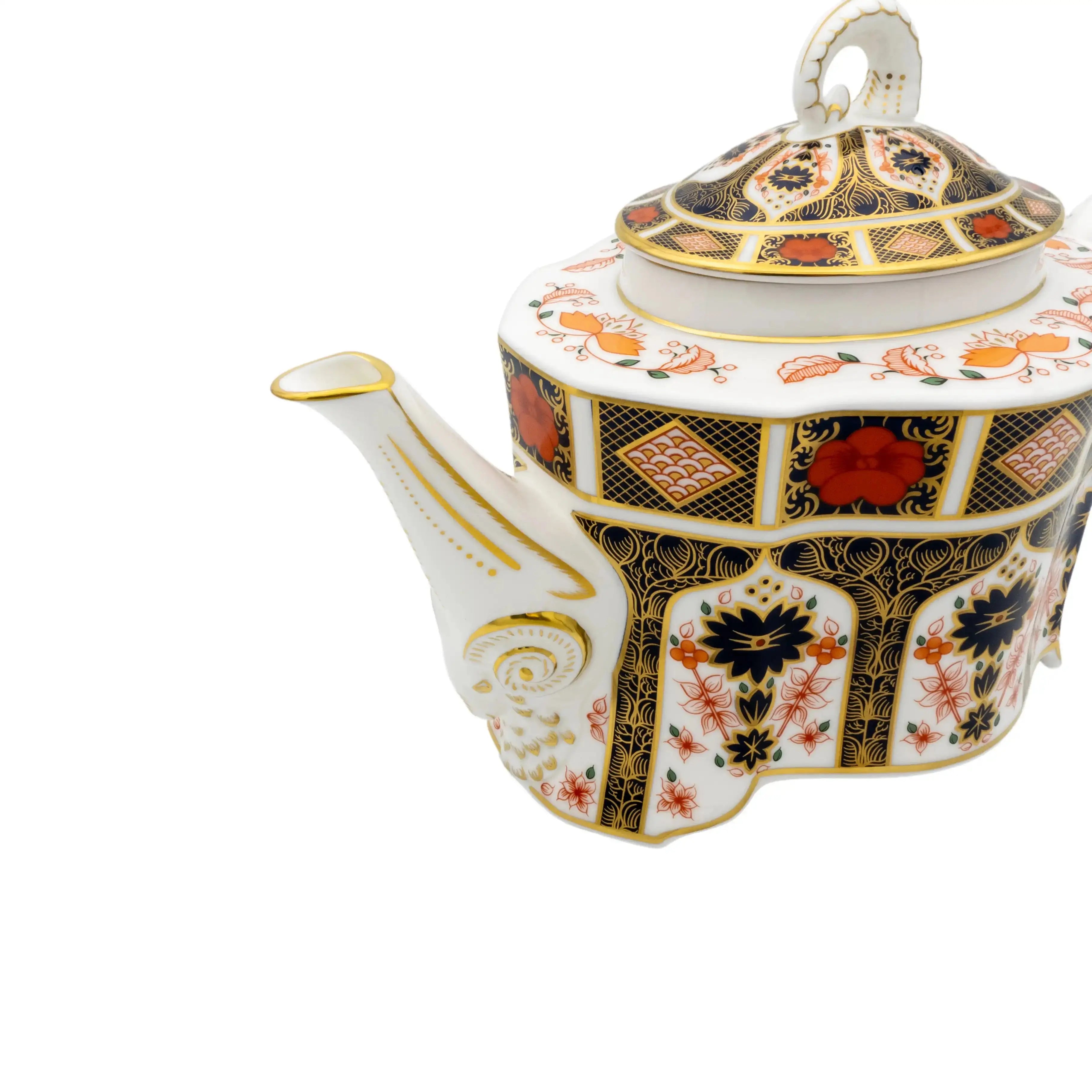 Royal Crown Derby Imari 1128 Ram Teapot