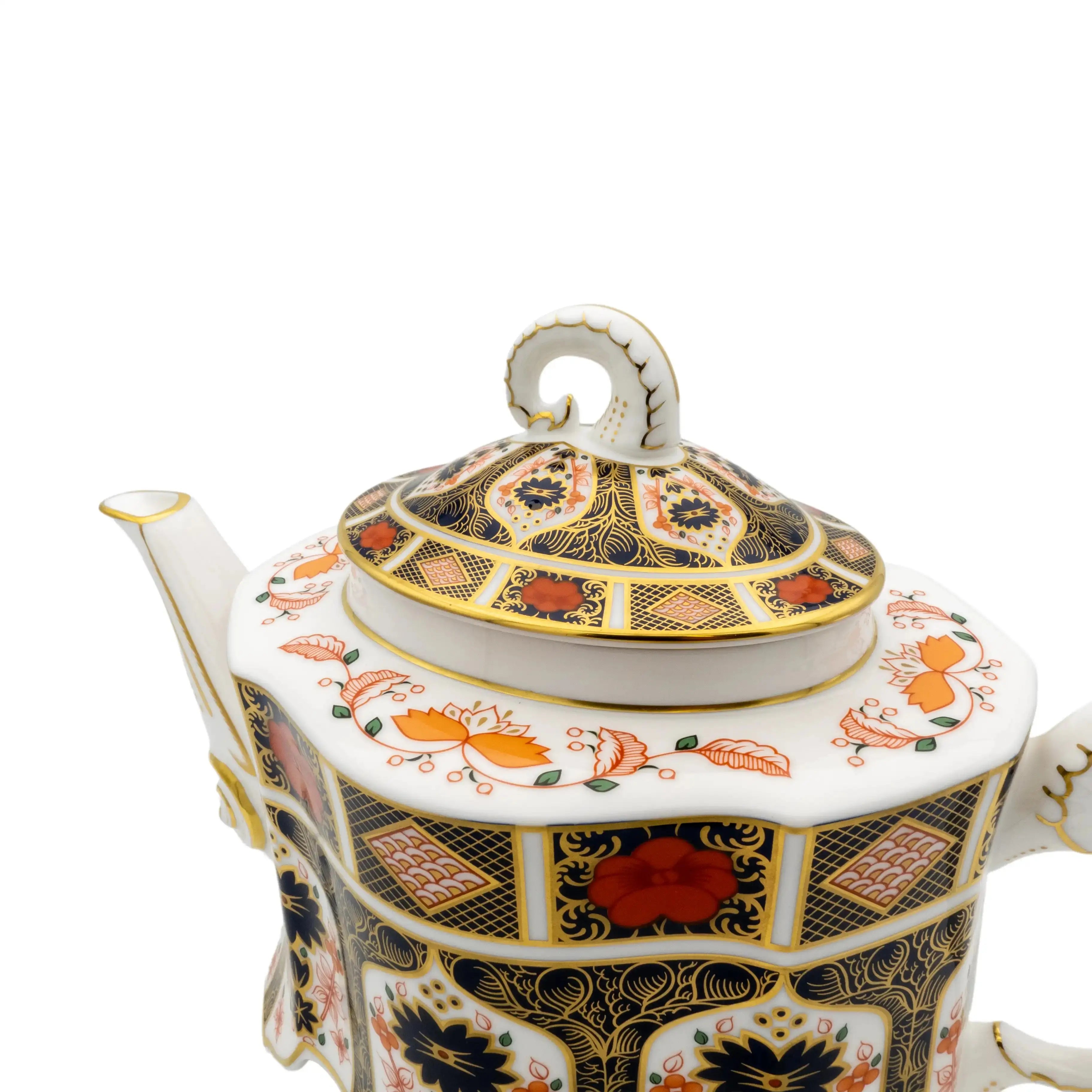 Royal Crown Derby Imari 1128 Ram Teapot