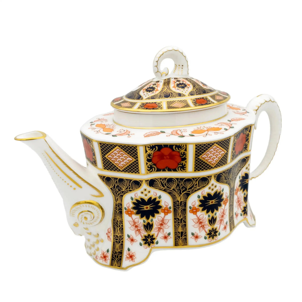 Royal Crown Derby Imari 1128 Ram Teapot