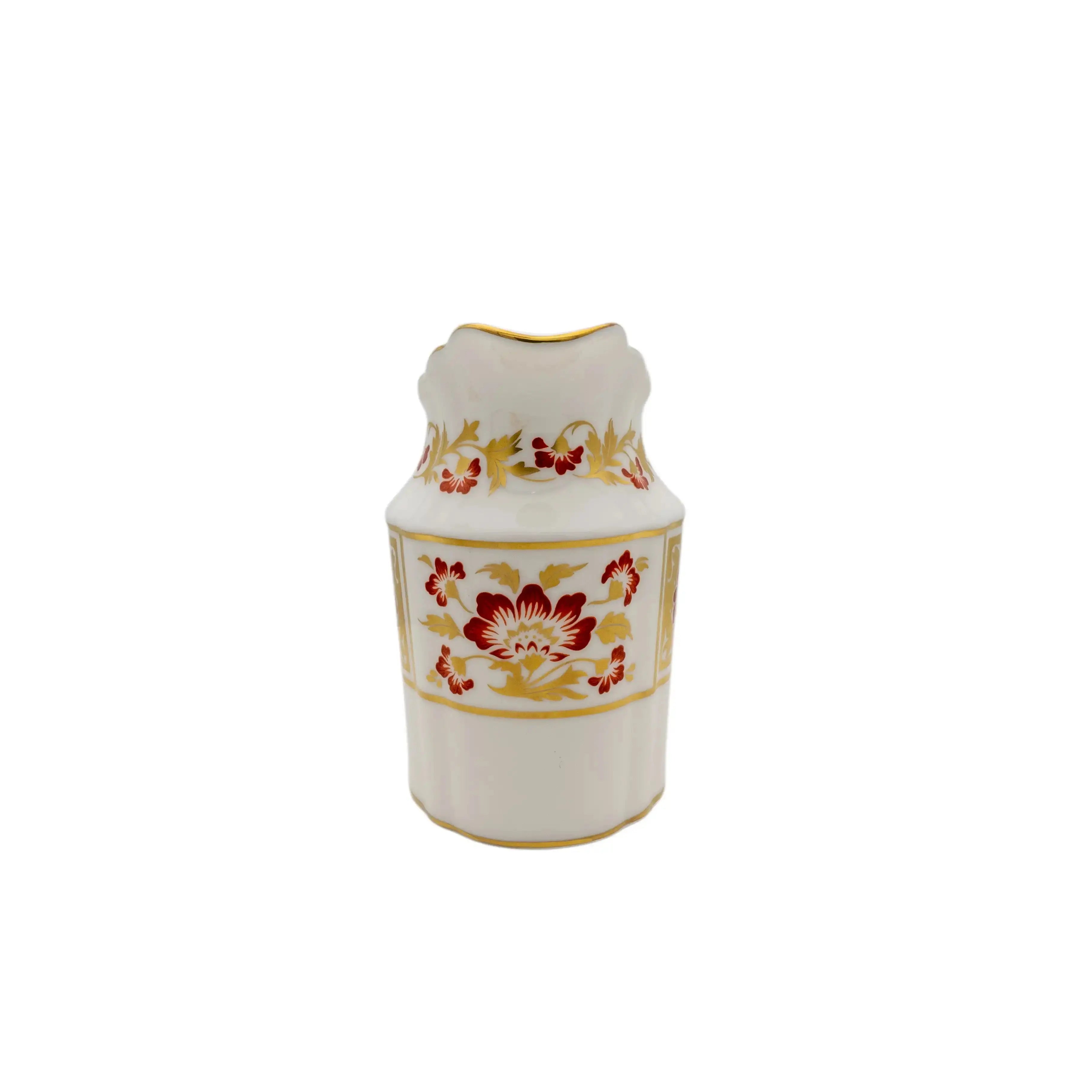 Royal Crown Derby Red Panel Milk Jug